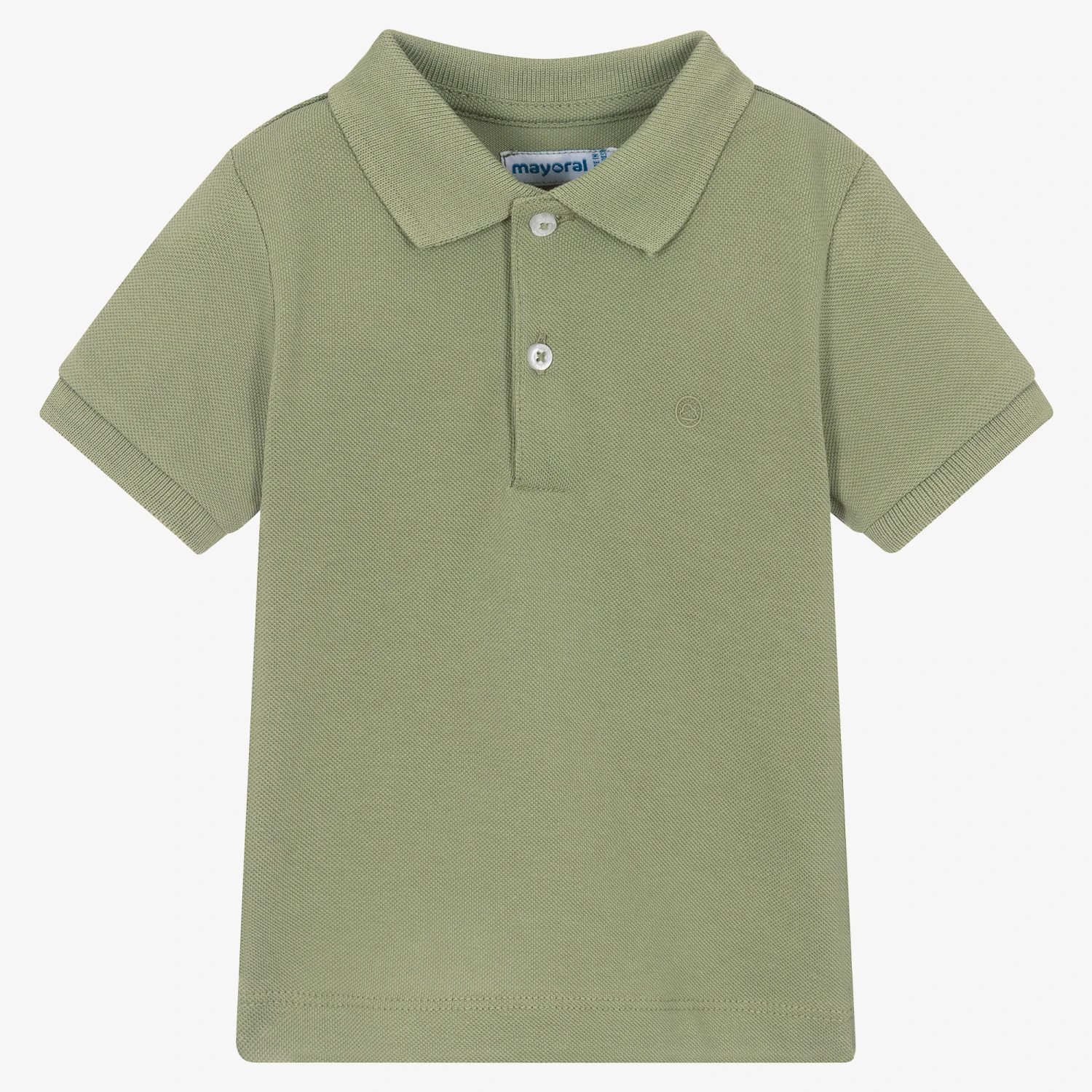 Mayoral Boys Green Cotton Polo Shirt 1 Mayoral Boys Green Cotton Polo Shirt