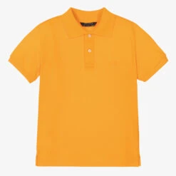 Mayoral Nukutavake Boys Orange Cotton Polo Shirt