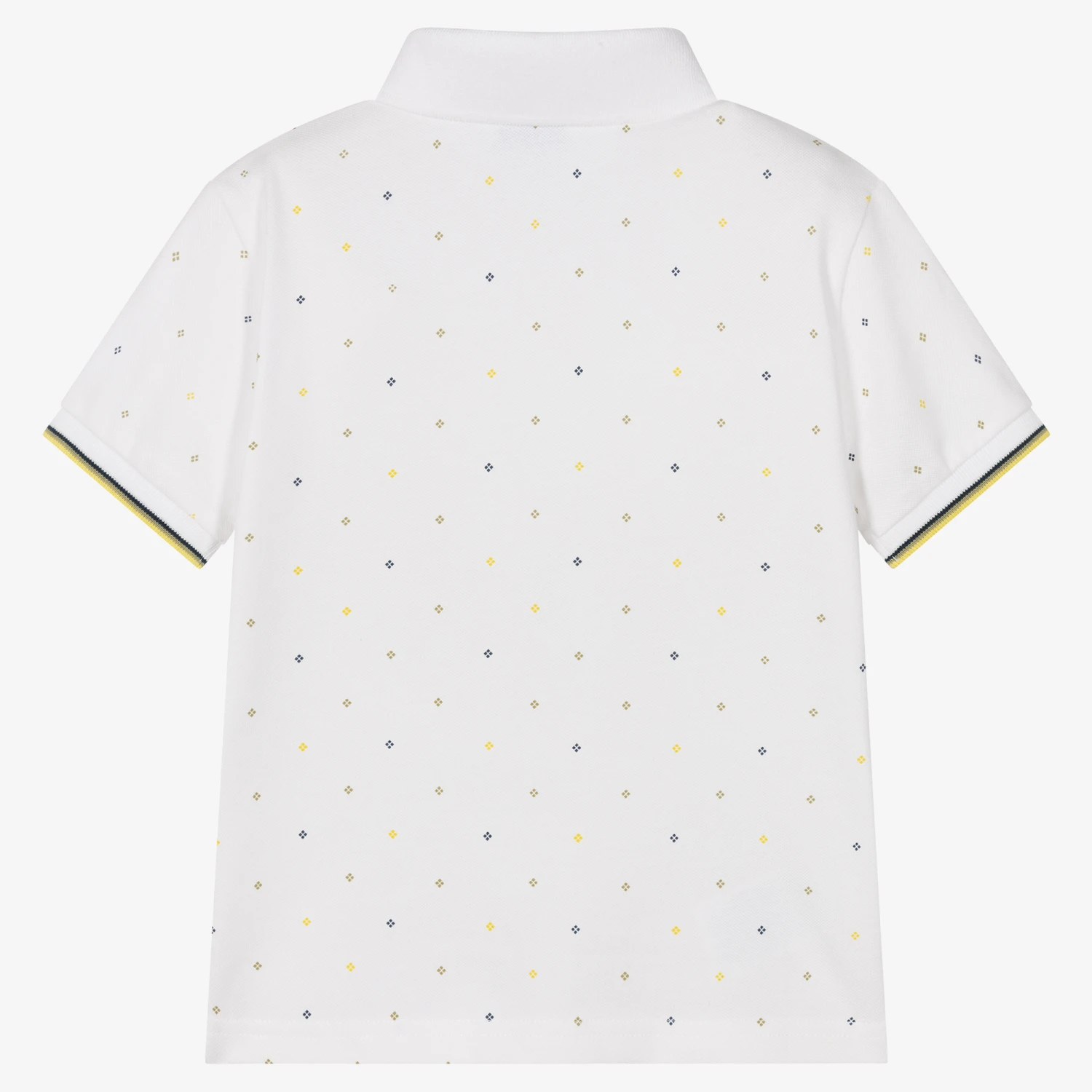 Mayoral Boys White Cotton Polo Shirt 2 Mayoral Boys White Cotton Polo Shirt - Image 2