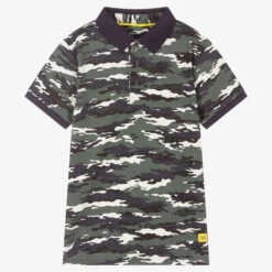 Mayoral Nukutavake Green Camouflage Polo Shirt