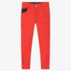 Mitch & Son Boys Red Cotton Trousers