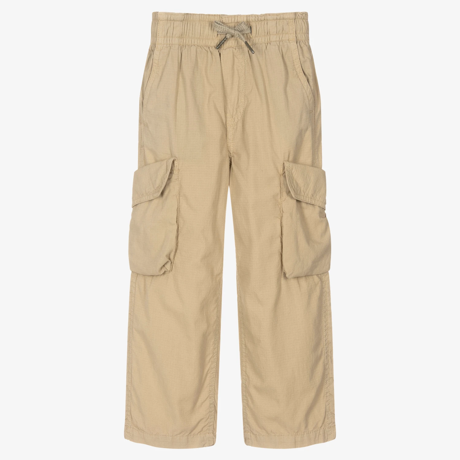 Molo Boys Beige Cotton Cargo Trousers 1 Molo Boys Beige Cotton Cargo Trousers