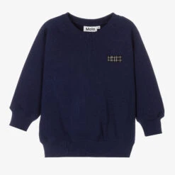 Molo Boys Blue Cotton Sweatshirt