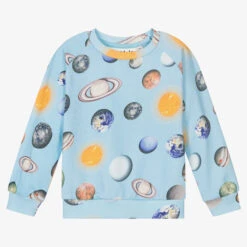 Molo Boys Blue Planet Sweatshirt