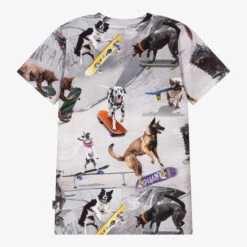 Molo Boys Grey Cotton T-Shirt -Casual Wear Co Shop molo boys grey cotton t shirt 430007 f7d22b8cba927f5970b7243df91f578853533ddd