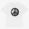 Molo Boys White Organic Cotton Earth T-Shirt