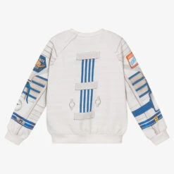 Molo Grey Cotton Astronaut Sweatshirt -Casual Wear Co Shop molo grey cotton astronaut sweatshirt 447910 ee5860baf3289ab39582ff198d577d1a9571e064