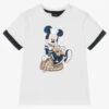 Monnalisa Boys White Cotton Disney T-Shirt
