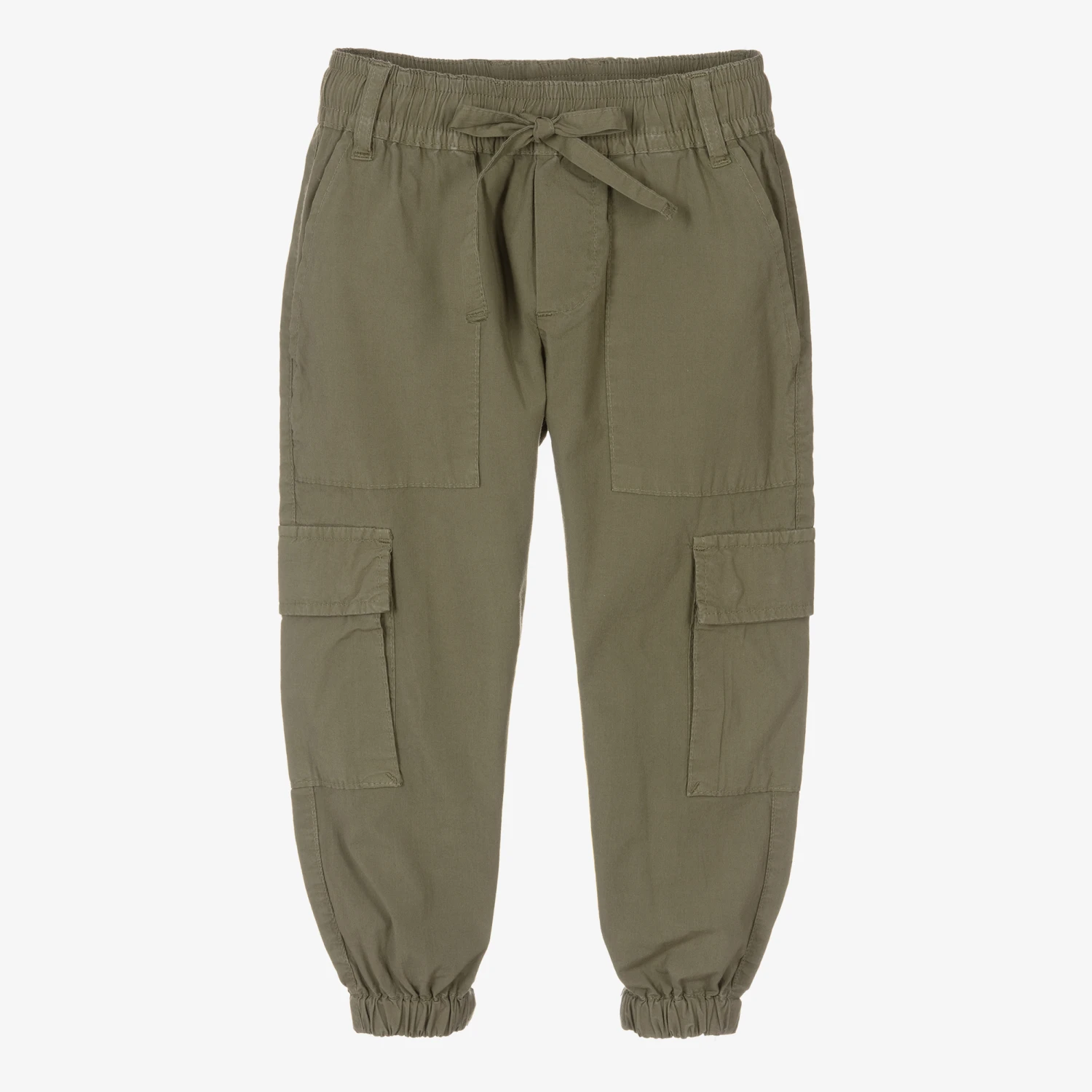 Naturino Boys Green Cotton Trousers 1 Naturino Boys Green Cotton Trousers