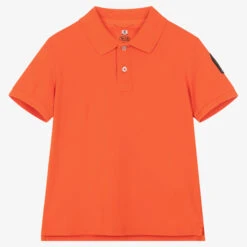 Parajumpers Boys Orange Cotton Polo Shirt