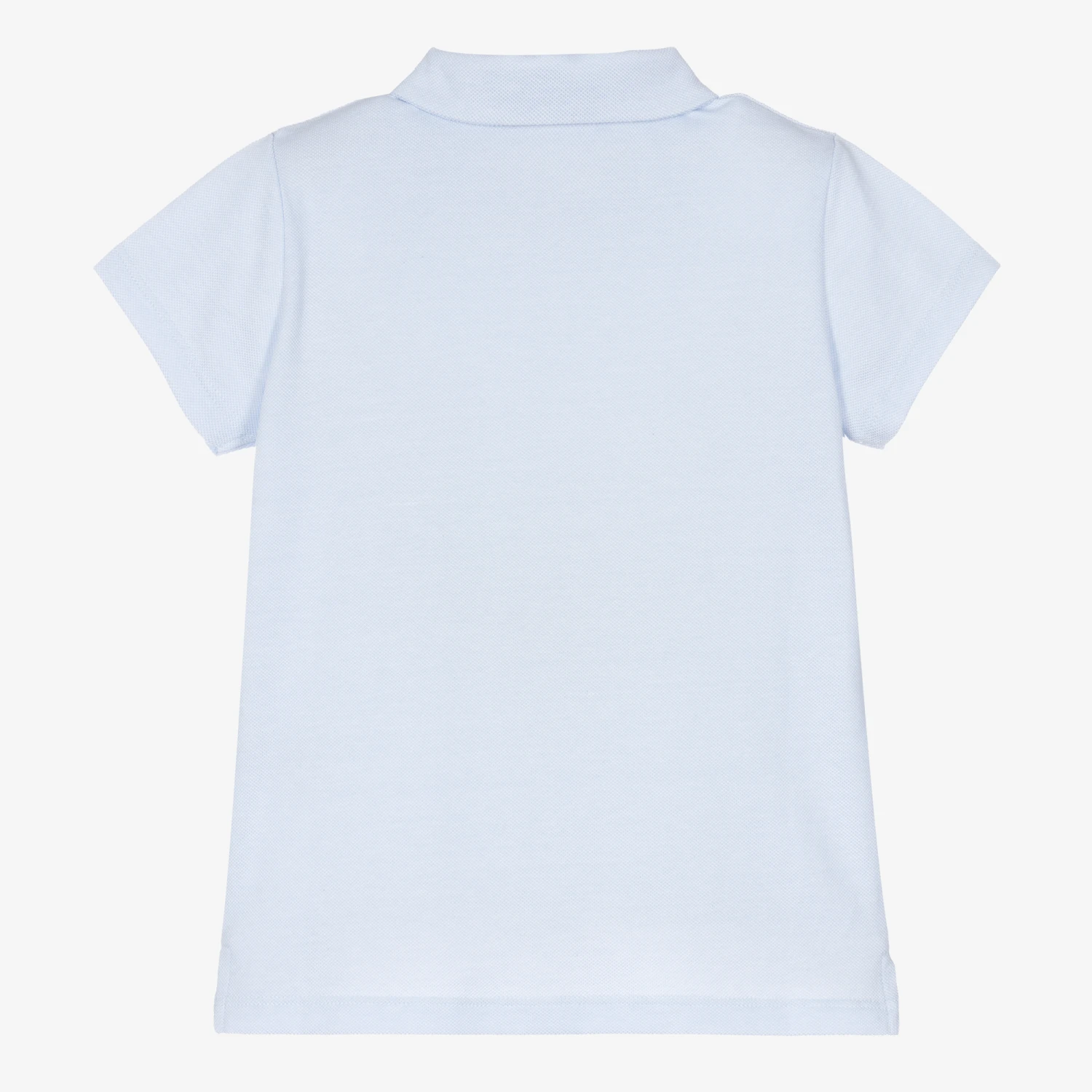 Patachou Boys Blue Cotton Polo Shirt 2 Patachou Boys Blue Cotton Polo Shirt - Image 2