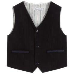 Patachou Boys Navy Blue Waistcoat