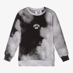 Sometime Soon Grey & Black Cotton Sweatshirt