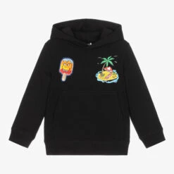 Stella McCartney Kids Black Organic Cotton Hoodie