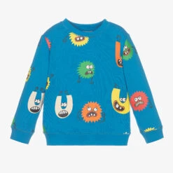 Stella McCartney Kids Boys Blue Monster Sweatshirt
