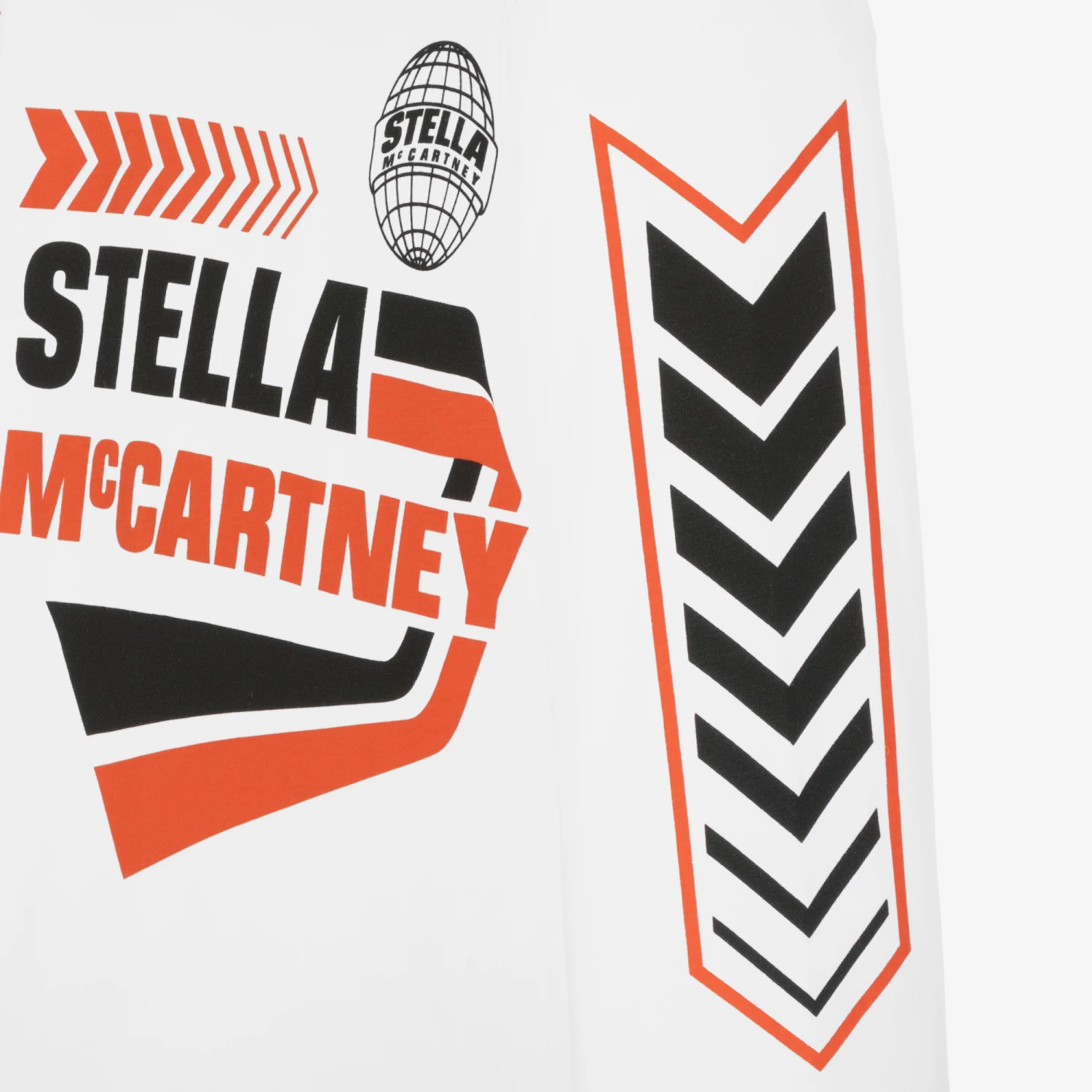 Stella McCartney Kids White Cotton Motocross Logo Top 3 Stella McCartney Kids White Cotton Motocross Logo Top - Image 3