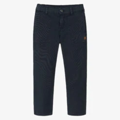 Tartine Et Chocolat Boys Blue Cotton Trousers