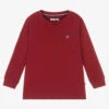U.S. Polo Assn. Boys Red Cotton Logo Top