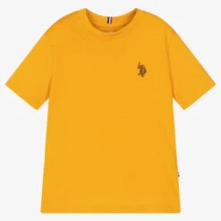 U.S. Polo Assn. Boys Yellow Cotton Jersey Logo T-Shirt