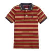 U.S. Polo Assn. Red Striped Cotton Polo Shirt
