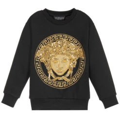 Versace Black & Gold Logo Sweatshirt
