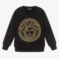 Versace Black Medusa Logo Sweatshirt