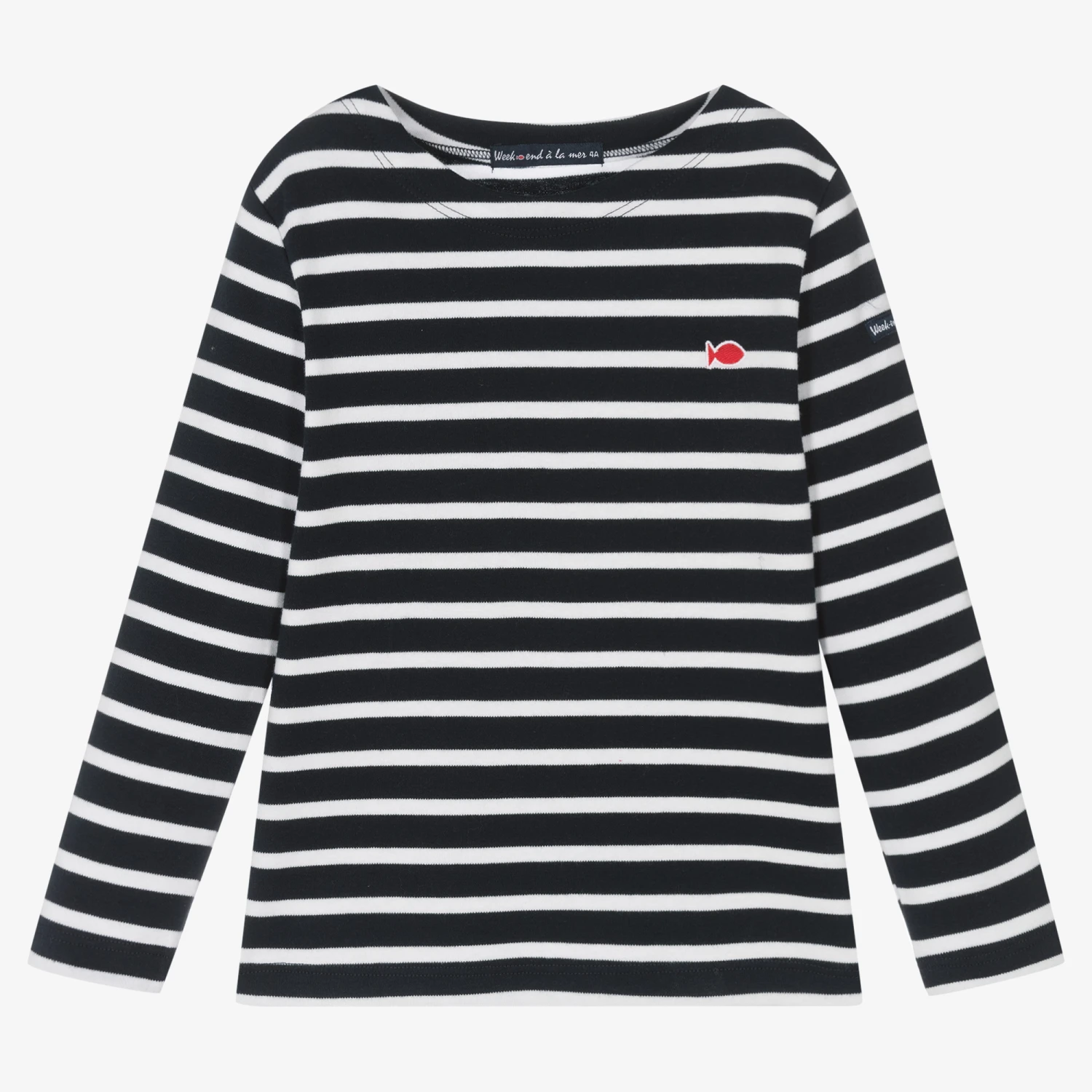 Week-end à La Mer Blue Breton Stripe Top 1 Week-end à La Mer Blue Breton Stripe Top