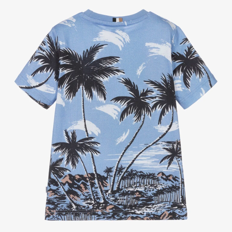 Casual Wear Co Shop -Casual Wear Co Shop boss boys blue tropical print cotton t shirt 504500 5ca0c89898ed1a0e51fcdb9d8cd2e6ed10e43406 768x768 1
